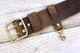 Full grain leather belt key holder , distressed leather belt hook clip for keys , heavy duty leather belt key clip - AZXCG handmade genuine leather 