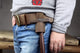 Distressed leather tool belt holster , heavy duty full grain leather belt hanger holder for hatchet hammer axe - AZXCG handmade genuine leather 