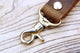 Full grain leather belt key holder , distressed leather belt hook clip for keys , heavy duty leather belt key clip - AZXCG handmade genuine leather 