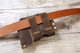 Personalized full grain Leather tape measure holder pouch , belt loop tape measure holster - AZXCG handmade genuine leather 