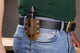Personalized full grain Leather flashlight holster , distressed leather flashlight belt holder , duty belt flashlight holder - AZXCG handmade genuine leather 