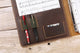 Personalized vintage leather sheet music organizer binder cover , full grain leather concert choir music folder for band - AZXCG handmade genuine leather 
