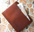 Premium Leather Portfolio Zippered Notepad Holder Left-Handed - azxcgleather