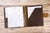 Personalized vintage leather sheet music organizer binder cover , full grain leather concert choir music folder for band - AZXCG handmade genuine leather 