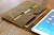 Personalized distressed leather iPad pro case cover / iPad mini case / iPad air case cover / leather iPad portfolio - azxcgleather