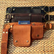Travel Utility Belt Purse - AZXCG handmade genuine leather 